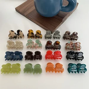 Mini Acetate Hair Claw Clips