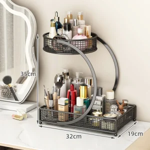Metal Multi-Layer Makeup Storage Rack